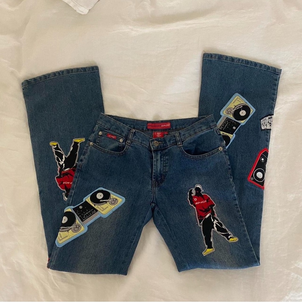 Vintage 90s/y2k Patchwork Jeans